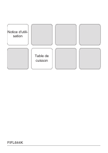 Mode d’emploi Faure FIFL644K Table de cuisson
