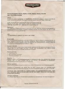 Brugsanvisning Housegard PE2PR Brandslukker
