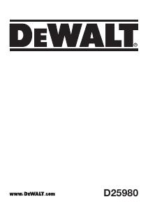 Manual DeWalt D25980 Demolition Hammer