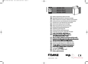 Manual de uso Dahle 20314 ELC Destructora