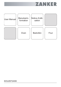 Mode d’emploi Zanker KOU25724XK Four