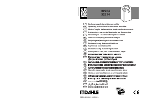 Manual Dahle 32204 Paper Shredder