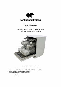 Mode d’emploi Continental Edison CELV1445W Lave-vaisselle