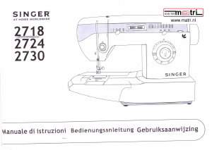 Manuale Singer 2718 Macchina per cucire