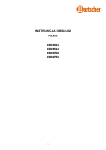 Instrukcja Bartscher 150.9511 Kuchnia