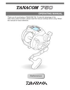 Handleiding Daiwa Tanacom 750 Vismolen