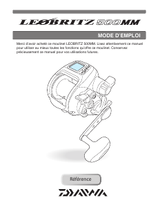 Mode d’emploi Daiwa Leobritz 500MM Moulinet de pêche