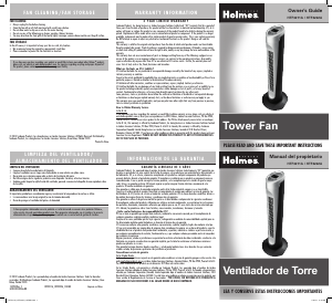 Manual de uso Holmes HTF3222A-STM Ventilador