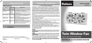 Manual Holmes HAWF2041-N Fan