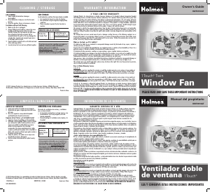 Manual de uso Holmes HWF0910AT Ventilador