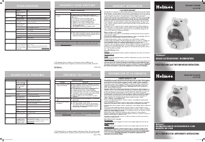 Manual Holmes HUL2723B-UM Humidifier