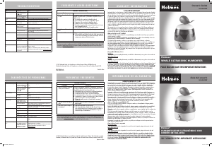 Manual de uso Holmes HUL2622W-UM Humidificador
