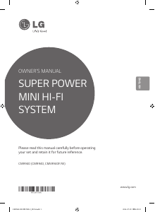 Handleiding LG CM9940 Stereoset