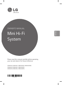 Manual LG CM4545 Stereo-set