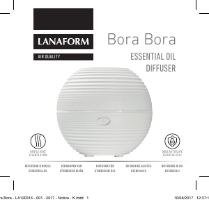 Bedienungsanleitung Lanaform LA120316 Bora Bora Aromagerät