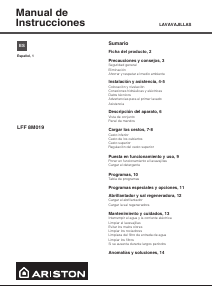 Manual de uso Ariston LFF 8M019 X Lavavajillas