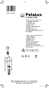 Bedienungsanleitung AccuLux PetaLux Taschenlampe
