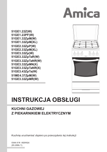 Instrukcja Amica 51GE1-22PF(W) Kuchnia