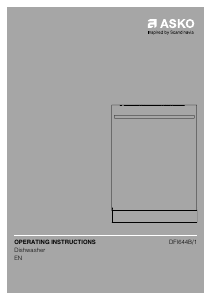 Handleiding Asko DFI644B1 Vaatwasser
