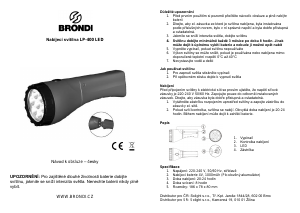Manuál Brondi LP-400 Kapesní svítilna