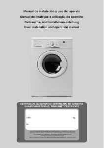 Manual de uso Edesa L3116S Lavadora