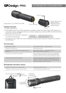 Руководство GP PR52 Фонарь