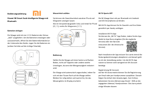 Bedienungsanleitung Xiaomi Mi Smart Waage