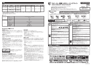 説明書 アイリスオーヤ CEA-2108DLSP ランプ