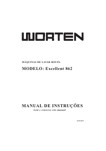 Manual Worten Excellent 862 Máquina de lavar roupa