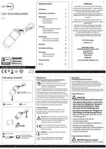 Bedienungsanleitung LightZone 931-2 Taschenlampe