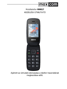 Használati útmutató Maxcom MM817 Mobiltelefon