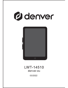 Handleiding Denver LWT-14510 Tablet