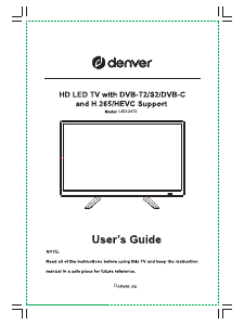 Handleiding Denver LED-2472 LED televisie