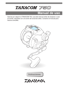 Manual de uso Daiwa Tanacom 750 Carrete de pesca