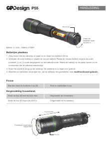 Handleiding GP P55 Zaklamp