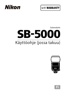 Käyttöohje Nikon SB-5000 Salamalaite
