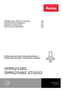 Manual Amica OMP 6254 BG Studio Cooker Hood