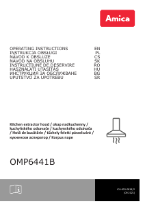 Manual Amica OMP 6441 B Cooker Hood