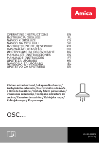 Manual de uso Amica OSC 6212 B Campana extractora