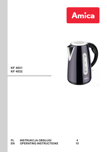 Manual Amica KF 4032 Kettle