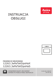 Instrukcja Amica ED37616B X-Type Steam Piekarnik