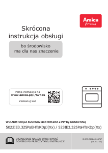 Instrukcja Amica 523IE3.325PaHTsKDp(Xx) Kuchnia