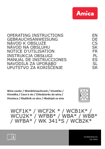 Instrukcja Amica WCF2K30B16.1 Chłodziarka do wina