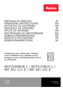 Instrukcja Amica WCF1V30B19.1 Chłodziarka do wina