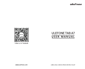 Manual Ulefone Tab A7 Tablet