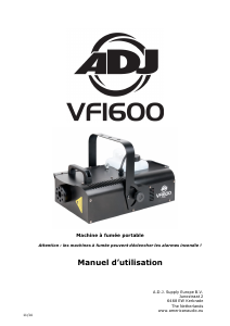 Mode d’emploi American DJ VF1600 Machine à fumée