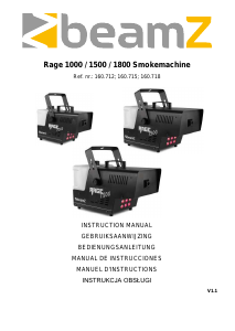 Manual Beamz Rage 1500 Fog Machine
