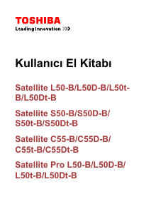 Kullanım kılavuzu Toshiba S50Dt-B Satellite Dizüstü bilgisayar