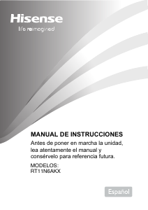 Manual de uso Hisense RT11N6AKX Frigorífico combinado