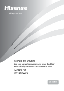 Manual de uso Hisense RT11N6WKX Frigorífico combinado